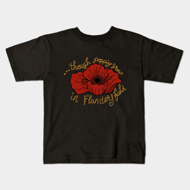 Flanders Field Kids T-Shirt by madagan11